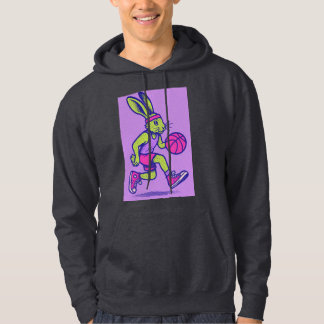 Retro-Basketball-Hase Hoodie