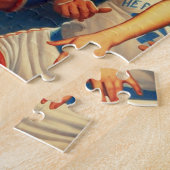 Retro Basketball-Illustration Puzzle (Seite)