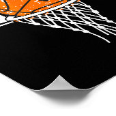 Retro-Basketball-Mutter Mama lustige Mutter Spielt Poster (Ecke)