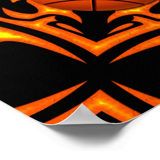 RETRO BASKETBALL POSTER (Ecke)