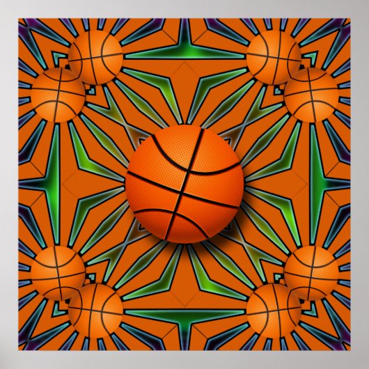 RETRO BASKETBALL POSTER (Vorne)