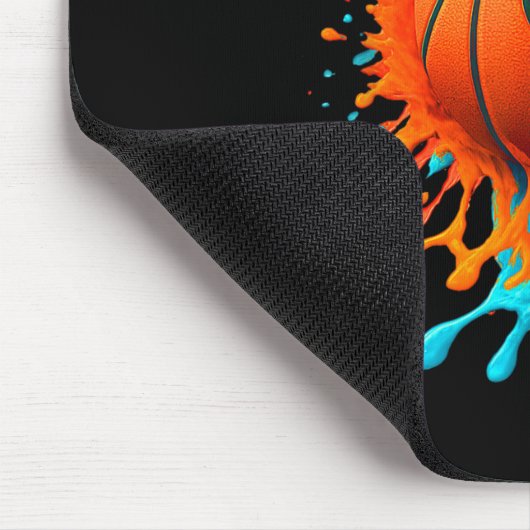 Retro Basketball Spieler Liebhaber Sportteam Boys Mousepad (Ecke)