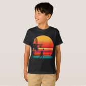 Retro Basketball Sunset T-Shirt (Vorne ganz)
