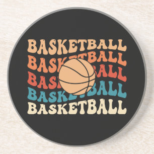 Retro-Basketball-Typografie-Design im Vintage-Stil Getränkeuntersetzer
