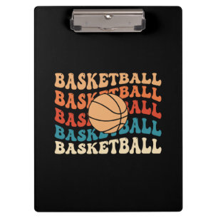 Retro-Basketball-Typografie-Design im Vintage-Stil Klemmbrett