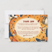 Retro-Basketballplatz-Geburtstag Dankeskarte (Vorderseite)