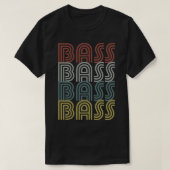 Retro BASS Bass Guitar Player Bassist Geschenk T-Shirt (Design vorne)
