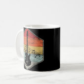 Retro Bass Gitarre Kaffeetasse (Vorderseite Links)