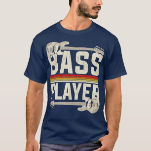 Retro Bass Player Bassist T-Shirt