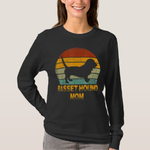 Retro Basset Hound Mama Dackel Hundebesitzerin Mut T-Shirt