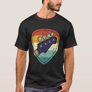 Retro-Bassgitarrenpick Vintage-Gitarrist Bassist S T-Shirt