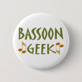 Retro Bassoon-Aussenseiter-Entwurf Button (Vorderseite)