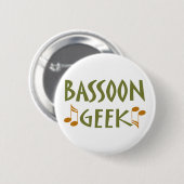 Retro Bassoon-Aussenseiter-Entwurf Button (Vorne & Hinten)