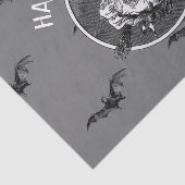 RETRO BAT AND WITCH HALLOWEWEWEEN Tissue Paper Seidenpapier (Ausschnitt)