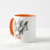 Retro Bat Halloween Tasse - Spaß & Spooky Vibes (Vorderseite Links)