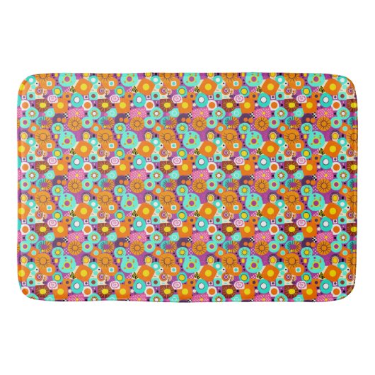Retro Bath Mat - Vibrant & Stylish Badematte (Vorderseite)