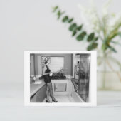 Retro Bath Room, Los Angeles, 1951 Vintag Postkarte (Stehend Vorderseite)