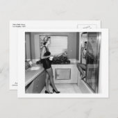 Retro Bath Room, Los Angeles, 1951 Vintag Postkarte (Vorne/Hinten)