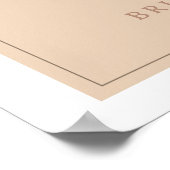 Retro Bauble Christmas Brautparty Begrüßungszeiche Poster (Ecke)