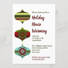 Retro Bauble | Ferienhaus Erwärmung Party Einladung