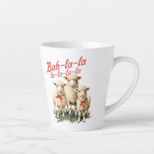 Retro-Bauernhaus-Bah-La-La-Drei-Schafe-Weihnachten Milchtasse