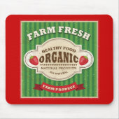 Retro Bauernhof-neuer Plakat-Entwurf Mousepad (Vorne)