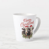 Retro Bauernhof Weihnachten zwei Kuhmilch Tiere Milchtasse (Rechte Ecke)