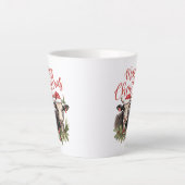 Retro Bauernhof Weihnachten zwei Kuhmilch Tiere Milchtasse (Vorderseite)