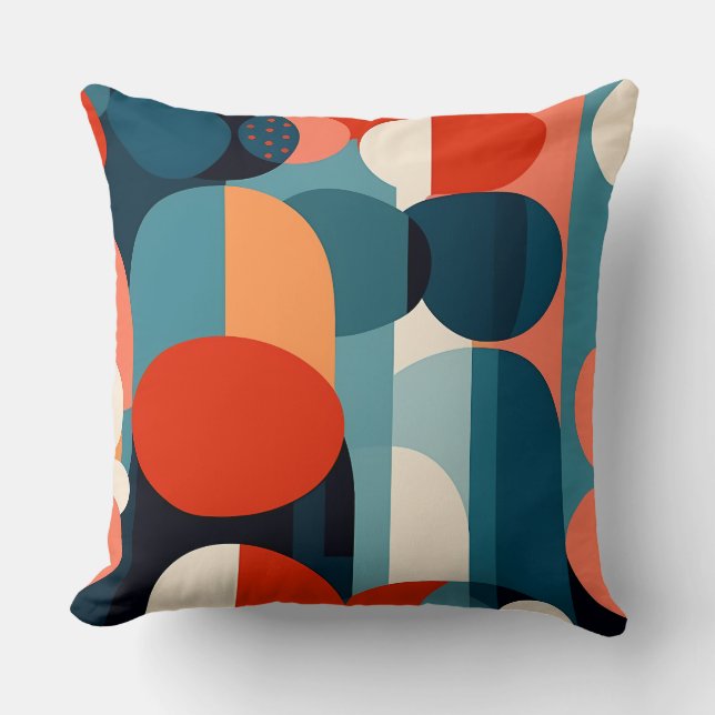 Retro Bauhaus Arch Kissen (Vorderseite)