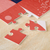 Retro Bauhaus Design, farbenfroh geometrisch. Puzzle (Seite)