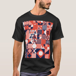 Retro-Bauhaus-Design, farbenfrohe Geometrie. T-Shirt