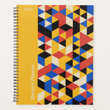 Retro Bauhaus Geometric Personalisiert Planner