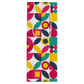 Retro Bauhaus Geschenktüte Für Weinflaschen (Vorderseite)