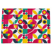 Retro Bauhaus Große Geschenktüte (Vorderseite)