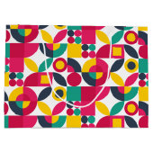 Retro Bauhaus Große Geschenktüte (Rückseite)