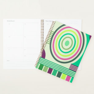 Retro-Bauhaus-Muster Planer