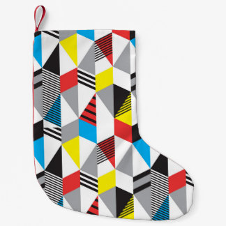 Retro-Bauhaus-Stil: Nahtloses Abstract Kleiner Weihnachtsstrumpf