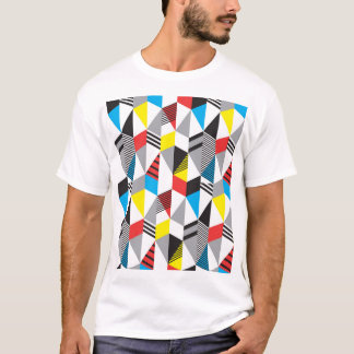 Retro Bauhaus-Stil: Nahtloses Abstract T-Shirt
