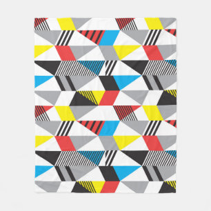 Retro Bauhaus Style: Nahtlos Abstrakt Fleecedecke