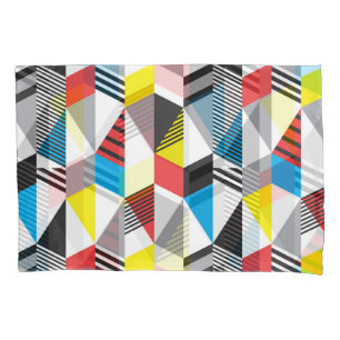 Retro Bauhaus Style: Nahtlos Abstrakt Kissenbezug