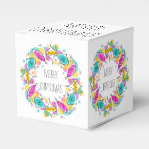 Retro Baum-Flitter-Kreis-Weihnachtsklassiker Geschenkschachtel