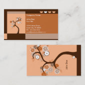 Retro Baum Visitenkarte (Vorne/Hinten)