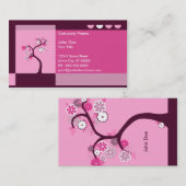 Retro Baum Visitenkarte (Vorne/Hinten)