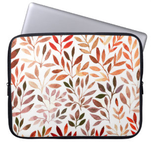 Retro Bäume, Aquarellfarben nahtlos Muster. Laptopschutzhülle