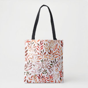 Retro Bäume, Aquarellfarben nahtlos Muster. Tasche