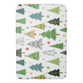 Retro-Bäume Badematte (Vorderseite Vertikal)