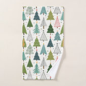 Retro-Bäume Badhandtuch Set (Handtuch)