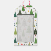 Retro-Bäume Geschenkanhänger (Rückseite)