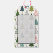 Retro-Bäume Geschenkanhänger (Rückseite)