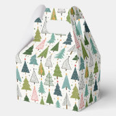 Retro-Bäume Geschenkschachtel (Rückseite)